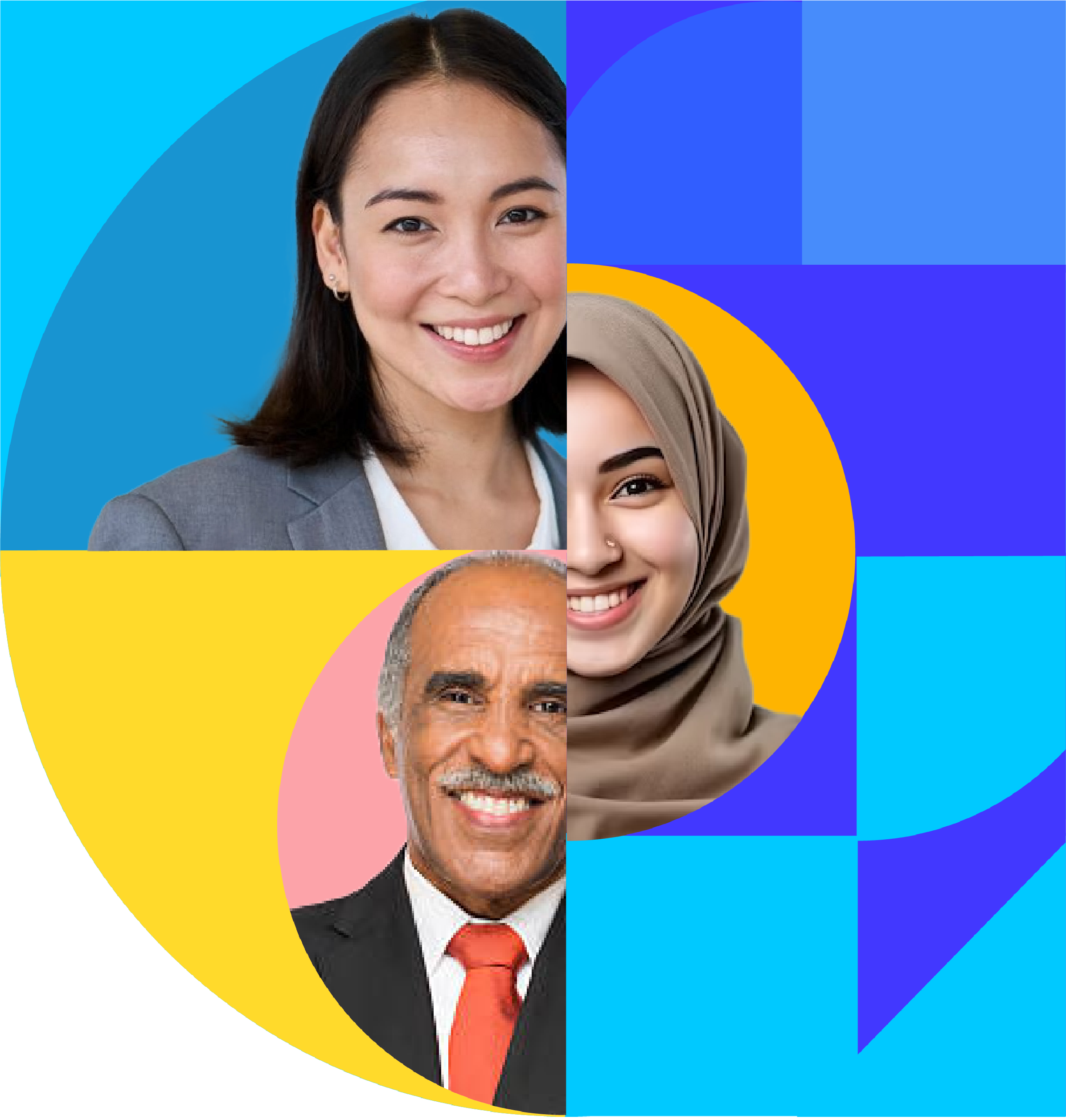 A diverse group of professionals