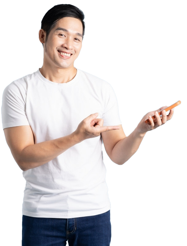 Professional using a phone